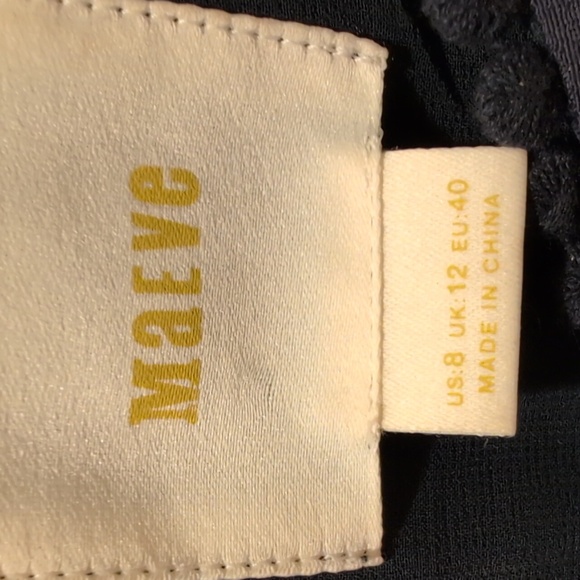 Maeve Navy Swing Dress Size 8 - Picture 2 of 7